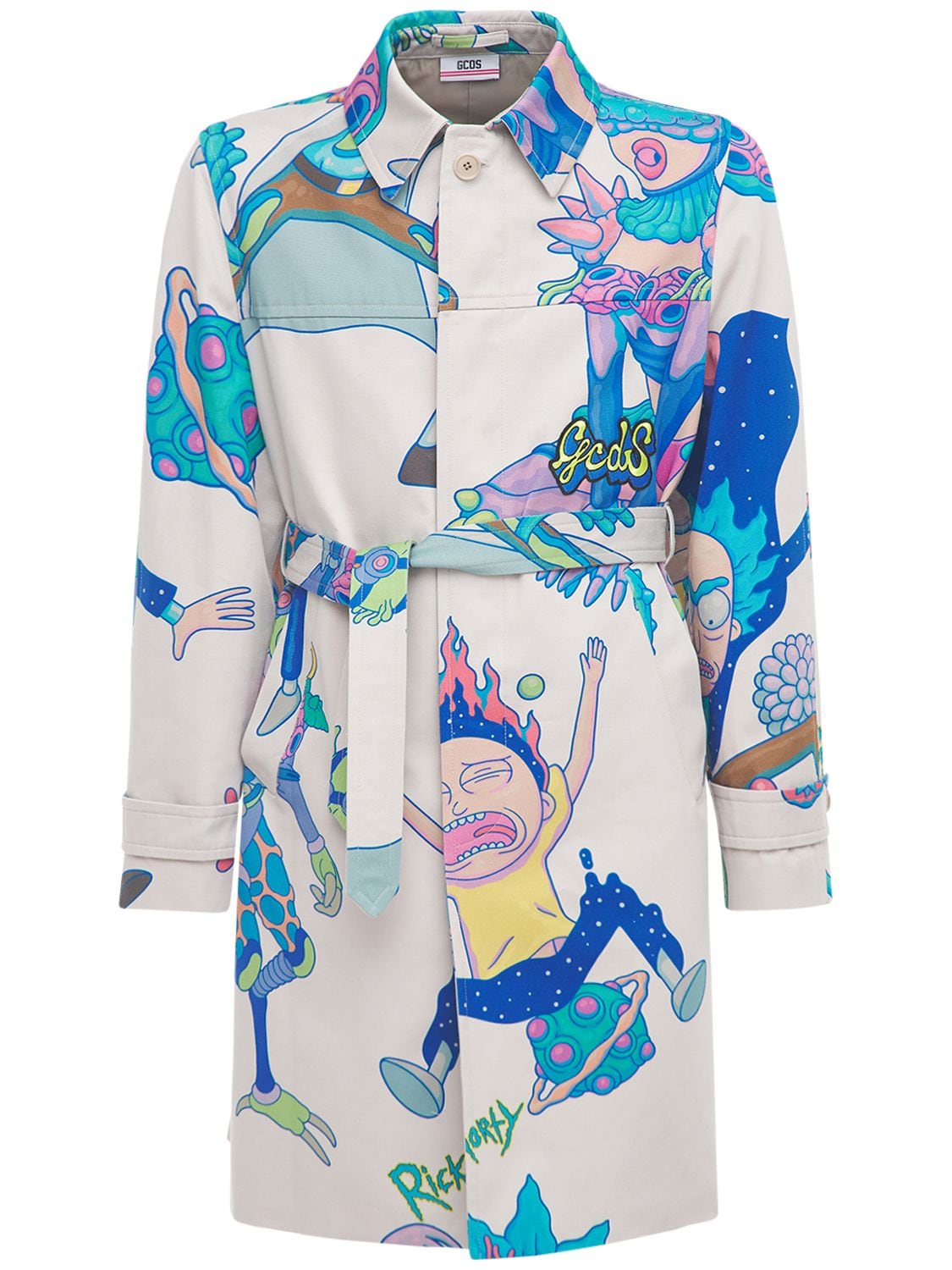 Gcds Rick And Morty Trench In Multicolor