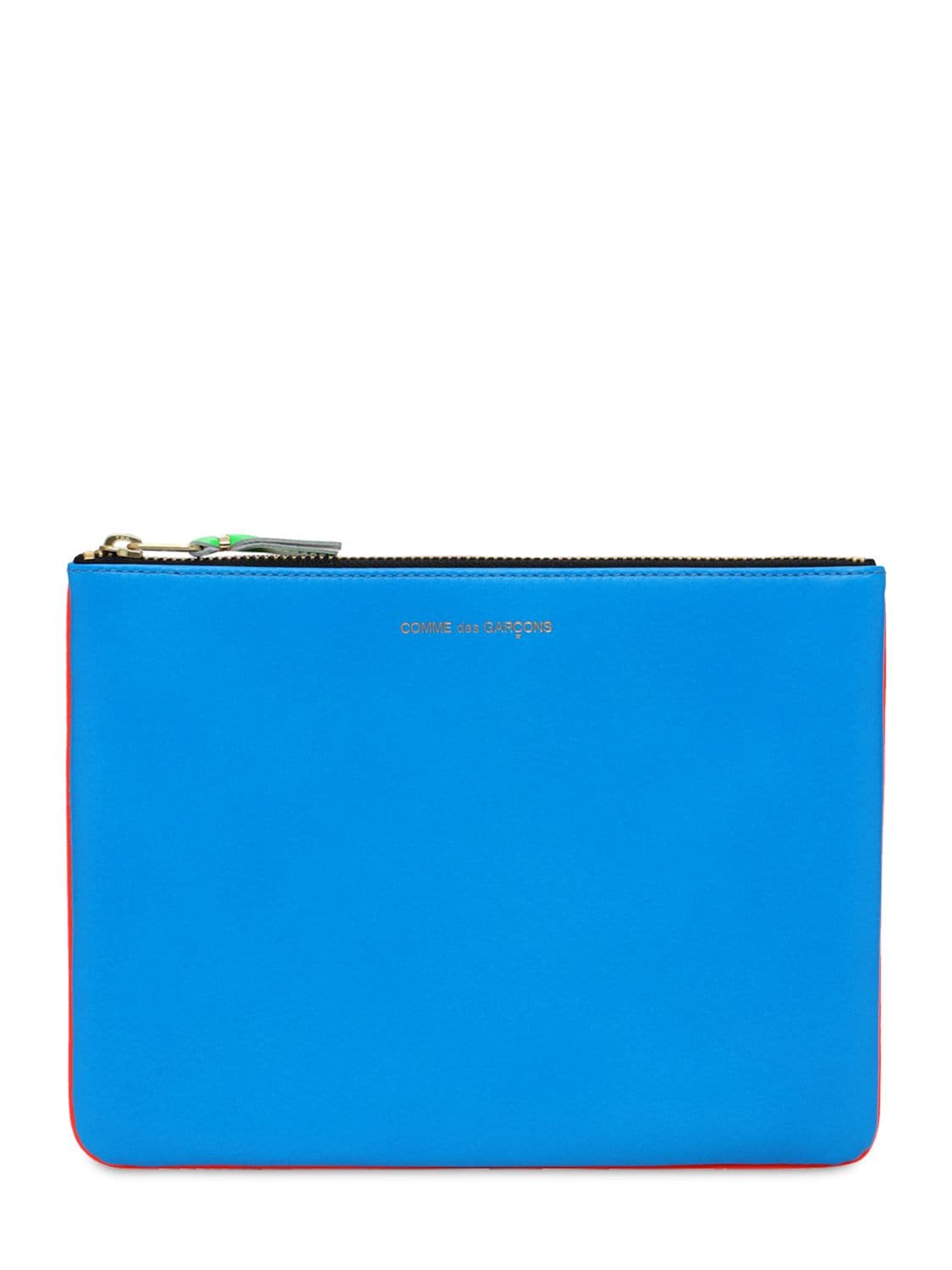 Image of Super Fluo Bi-color Leather Pouch