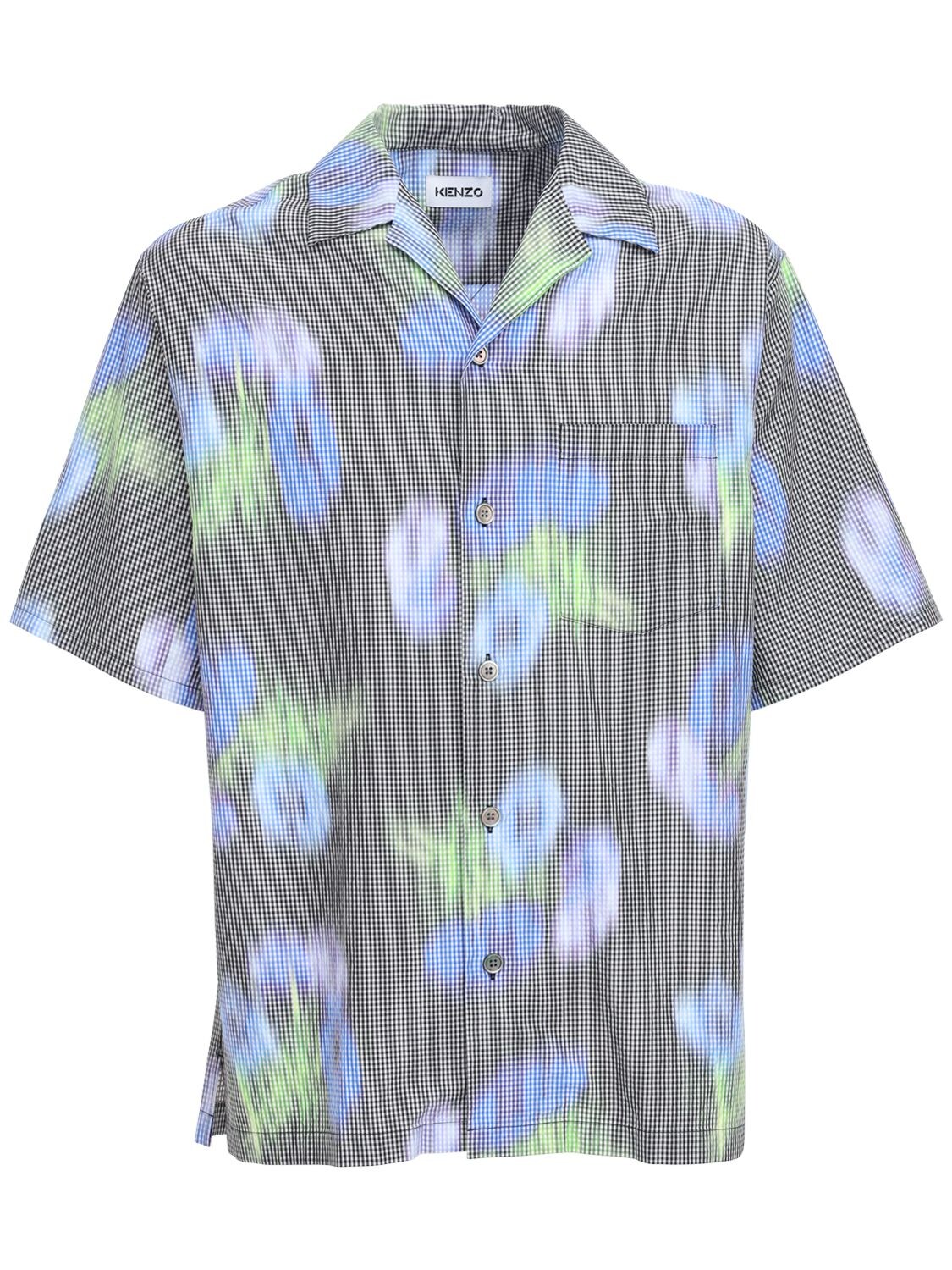 KENZO COCQUELICOT PRINTED BOWLING SHIRT,73IY0P012-NTY1