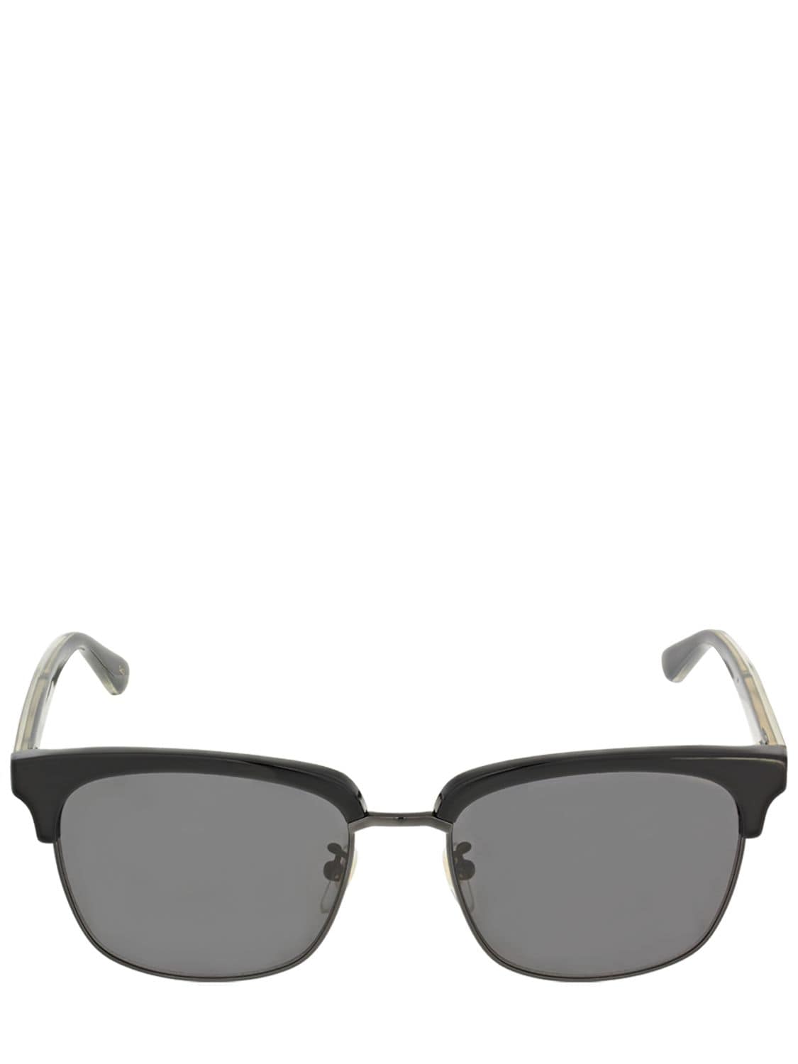 GUCCI ROUND METAL & ACETATE SUNGLASSES