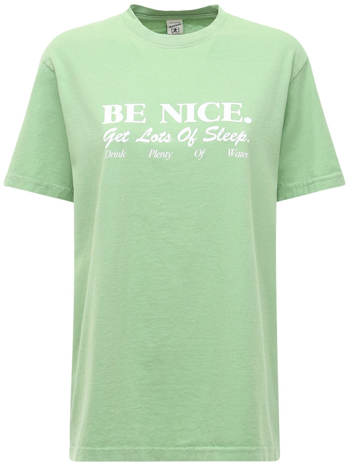 SPORTY AND RICH BE NICE T-SHIRT,73IY11004-QKUGTKLDRSBUIFNISVJU0