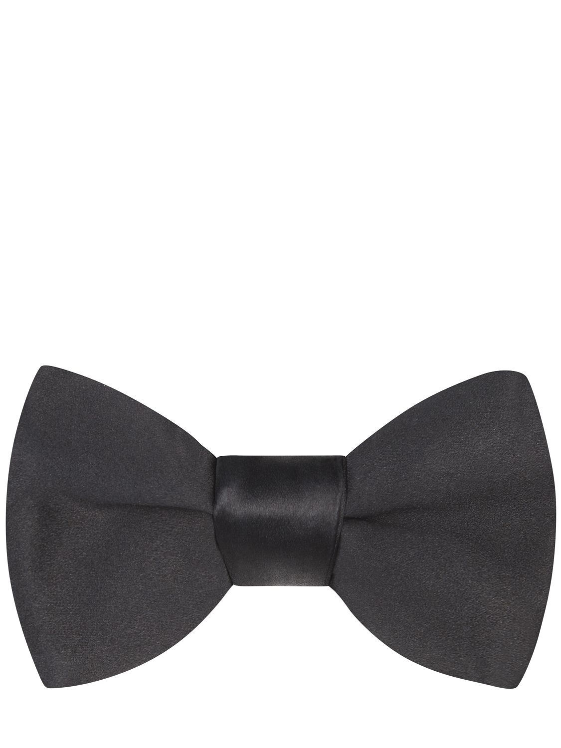 Tom Ford Silk Satin Bow Tie In Black