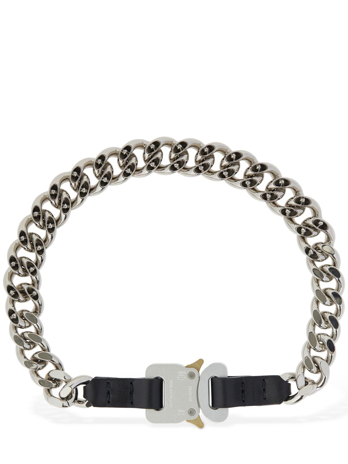 Alyx CHAIN NECKLACE W/ LEATHER DETAILS