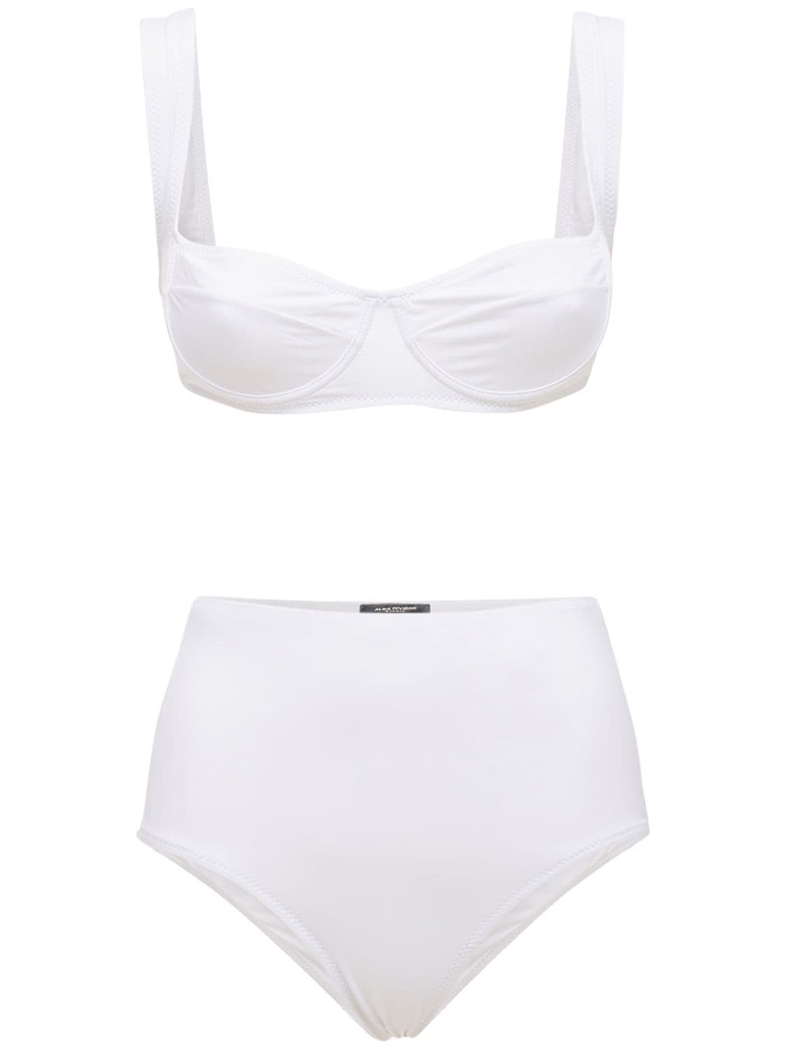 Alex Rivière Studio Her High Waist Bikini Set In White