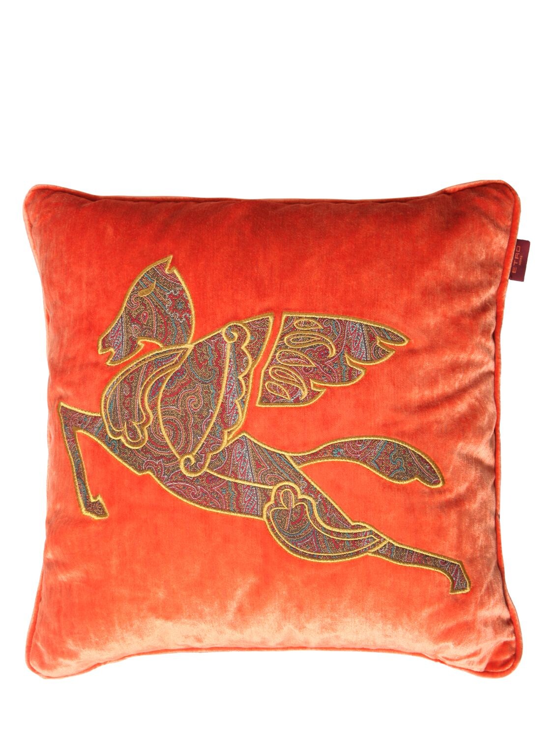 Etro Somerset Cushion In Orange