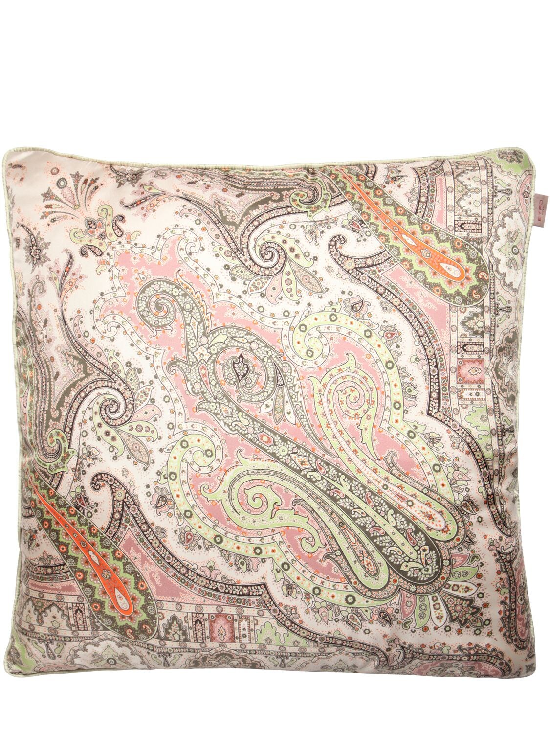 Etro Paradis Silk Cushion In Multicolor