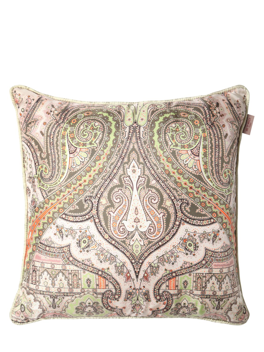 Etro Paradis Silk Cushion In Multicolor