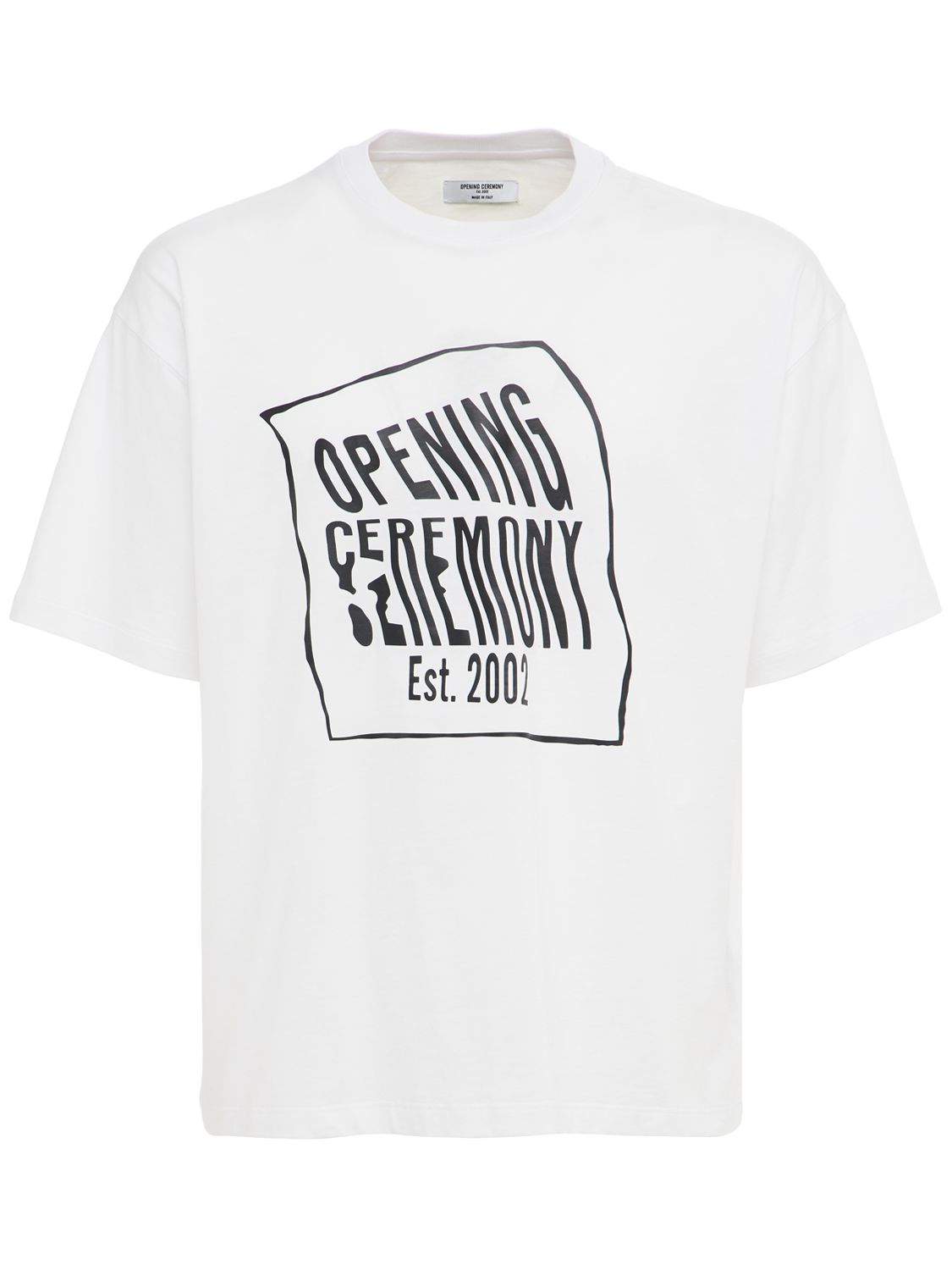 T-shirt Aus Baumwolljersey Mit Logo