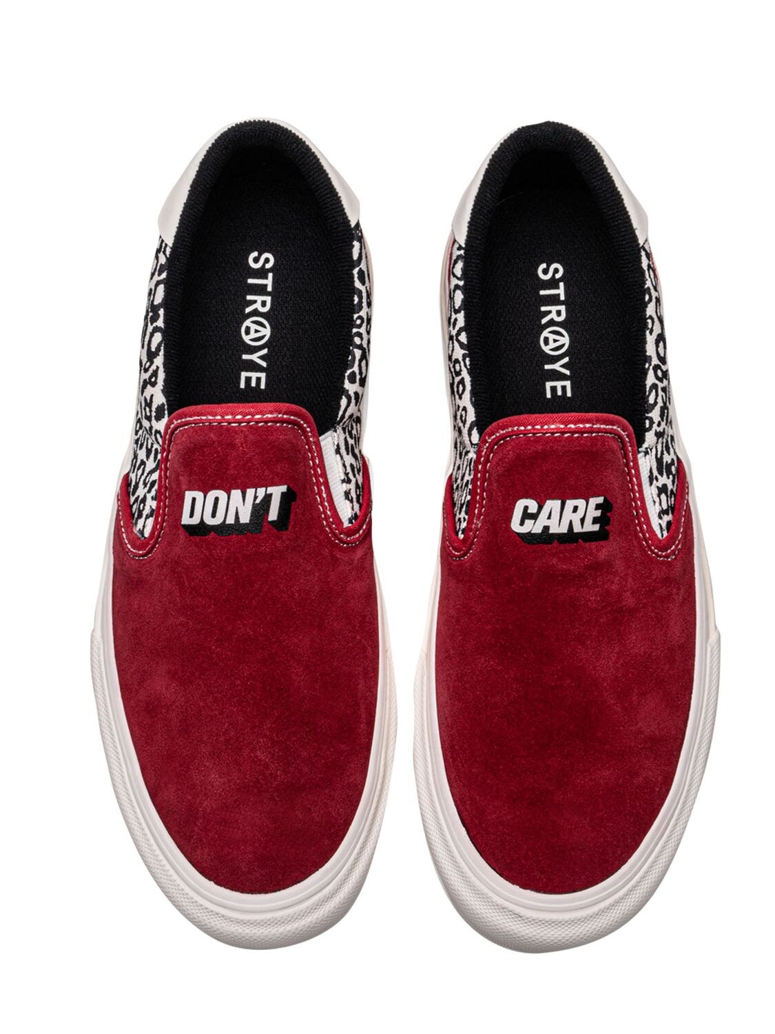 Straye Ventura Don't Care Suede Sneakers In Red,multi