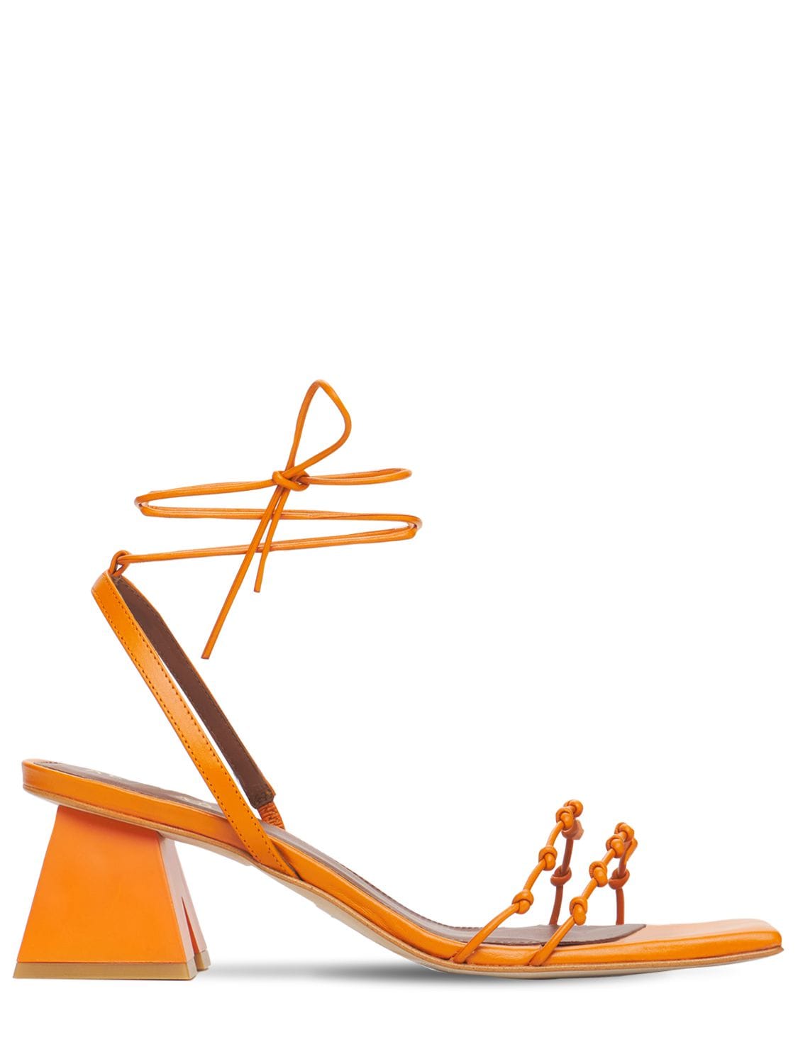 Alohas 60mm Juniper Leather Sandals In Orange ModeSens