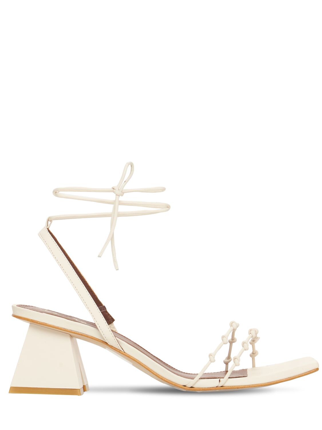 Alohas 60mm Juniper Leather Sandals In Off white ModeSens