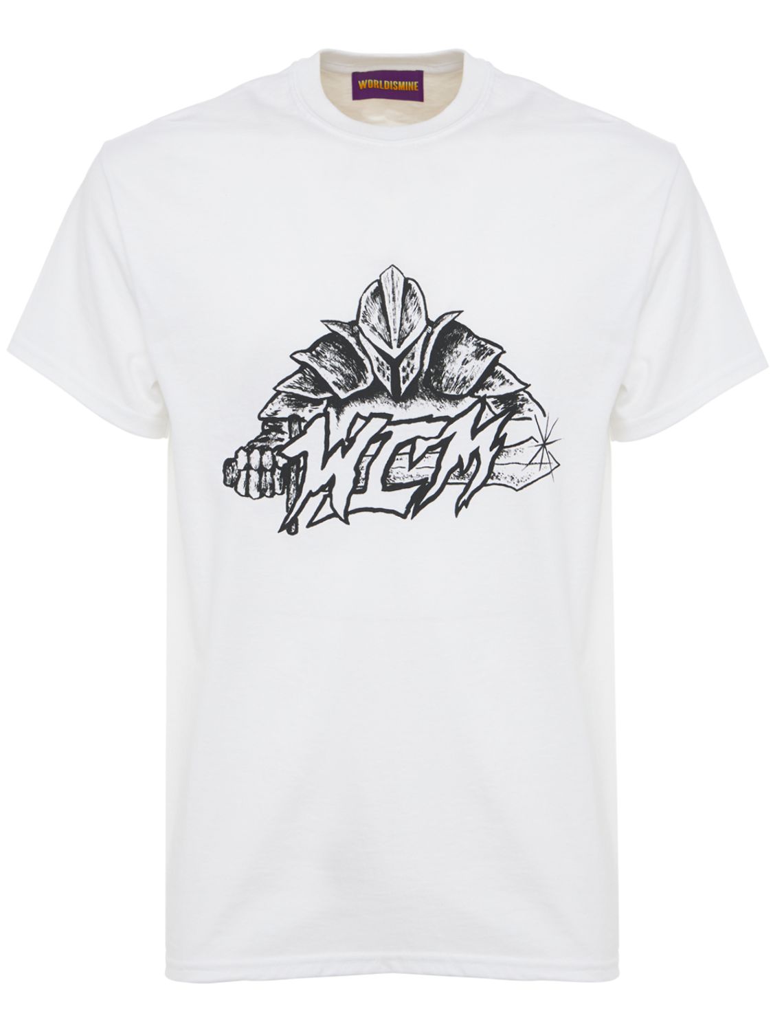T-shirt Aus Baumwolle Mit Ritterdruck