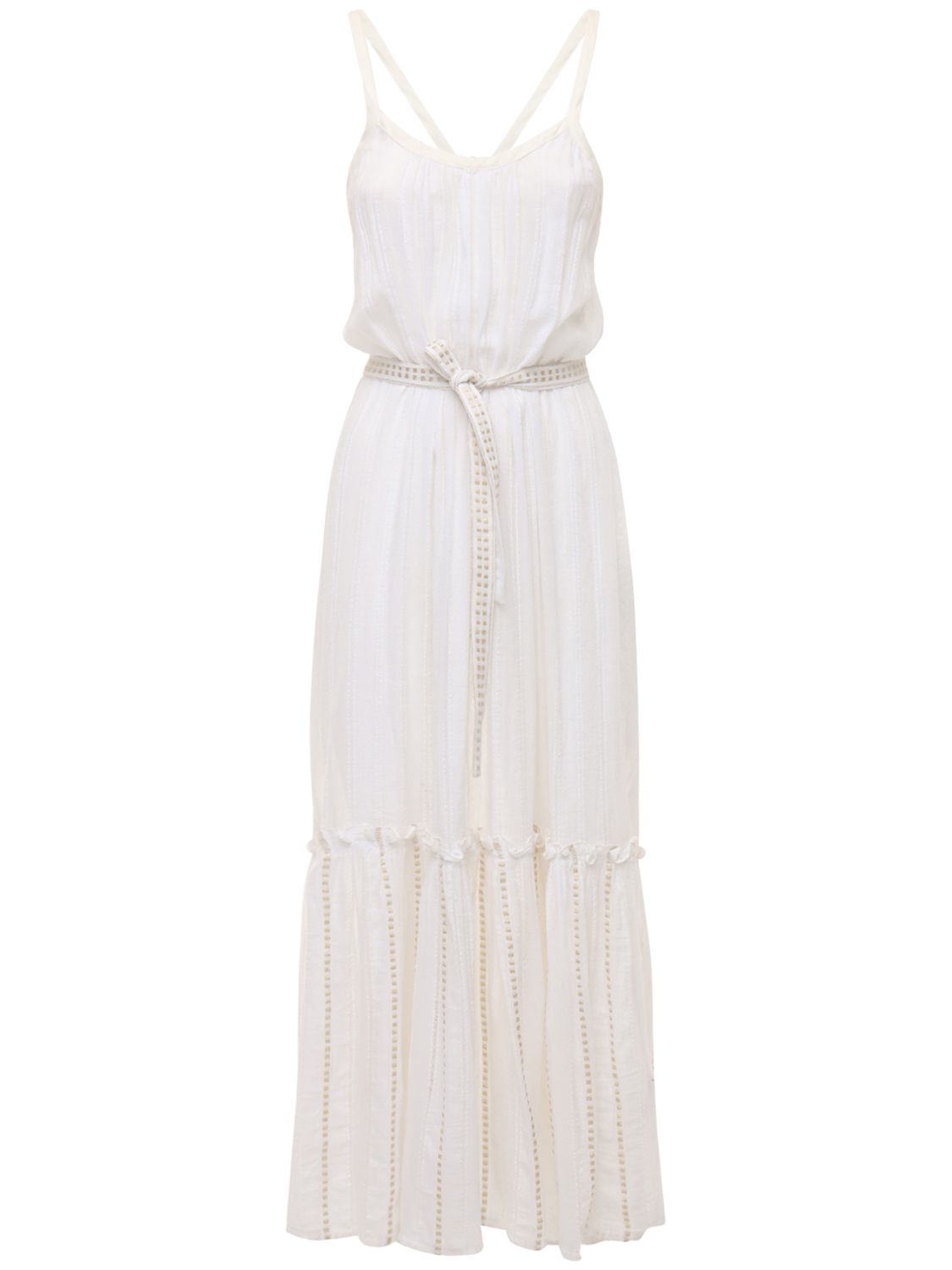 Lemlem - Kelali sun cotton long dress - White | Luisaviaroma