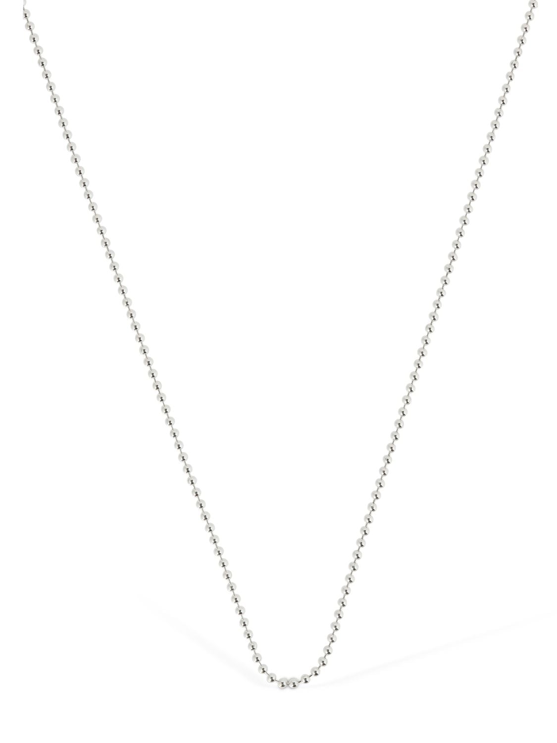 Shop Dodo 40cm Bollicine Chain Necklace In Silver