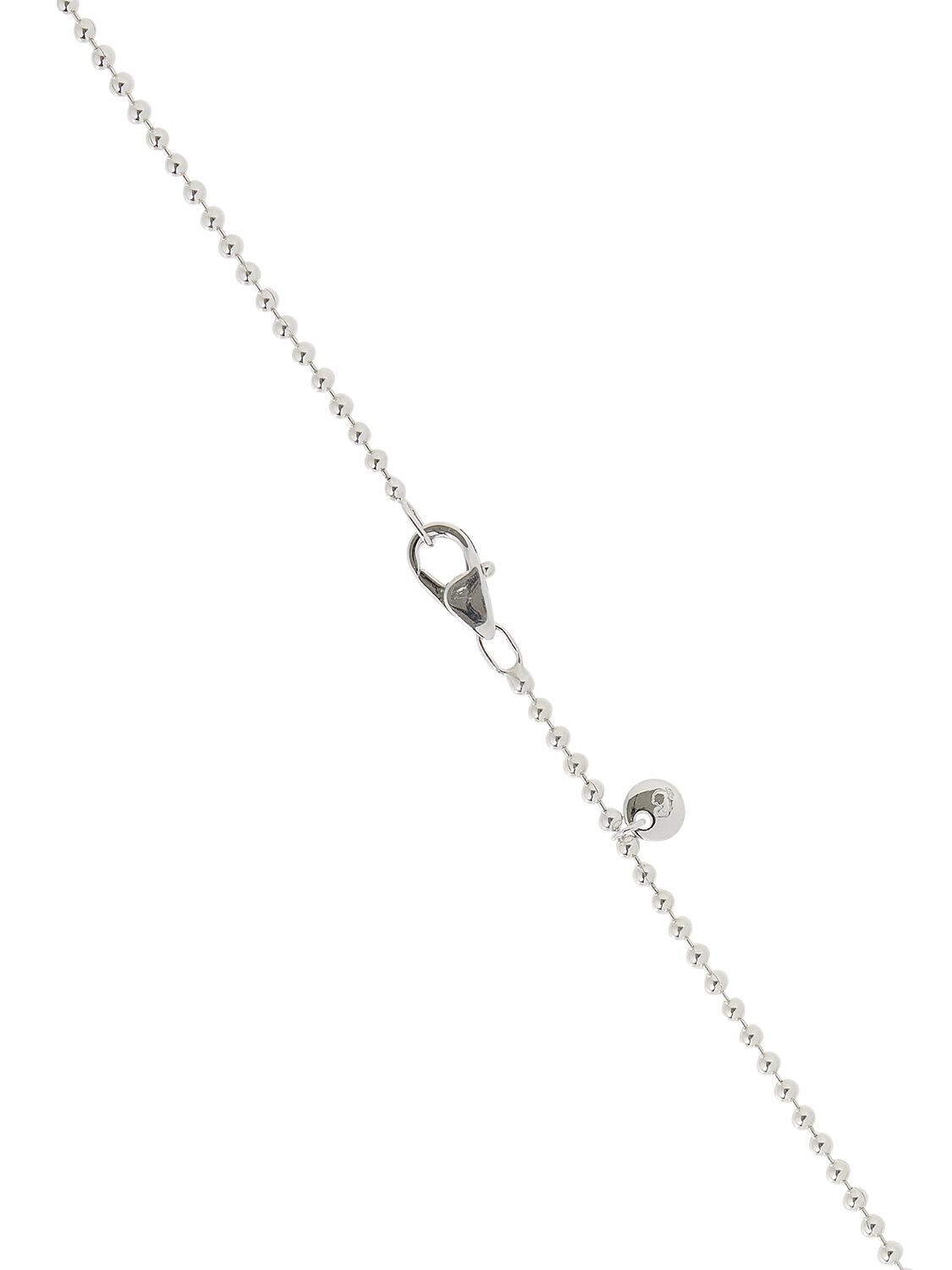 Shop Dodo 40cm Bollicine Chain Necklace In Silver