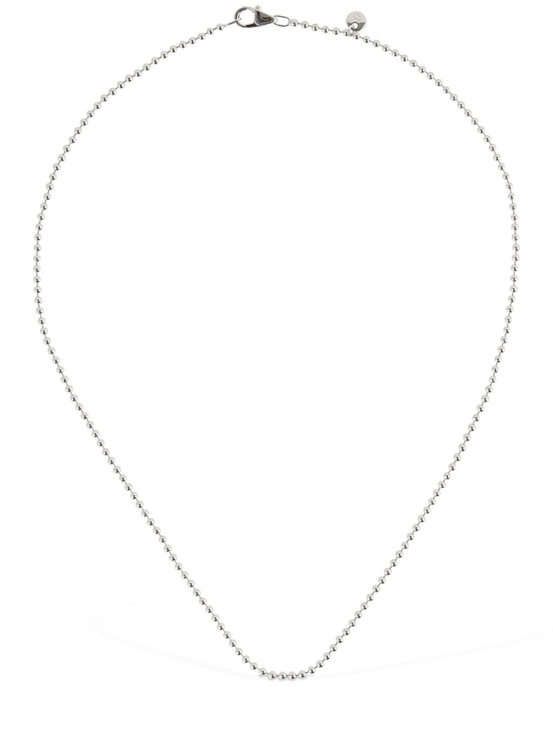 Dodo 40cm Bollicine Chain Necklace In Silver