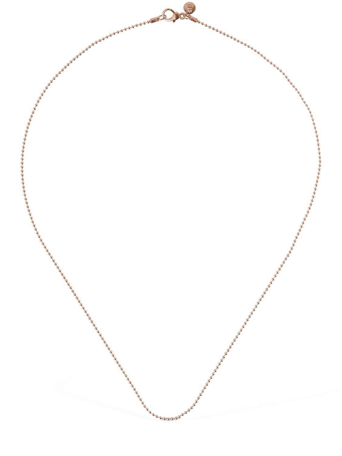Dodo 9kt Rose Gold Bollicine Chain Necklace