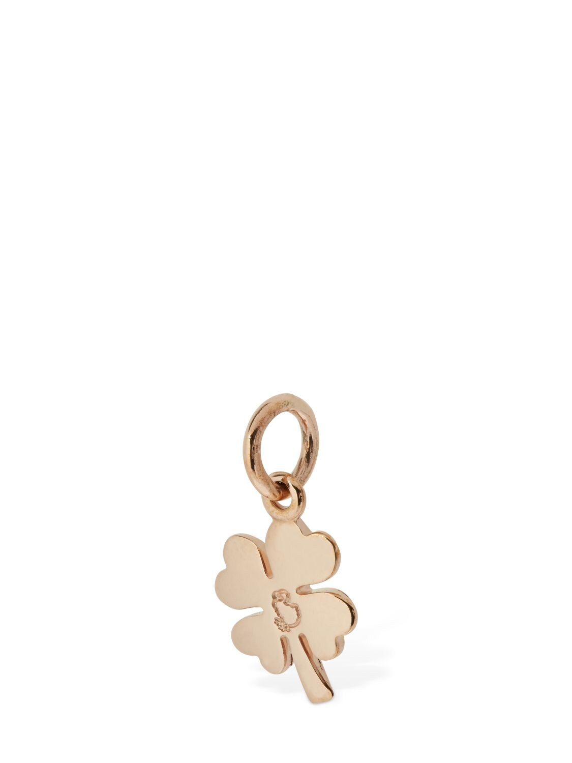 Shop Dodo 9kt Rose Gold Four-leaf Clover Charm