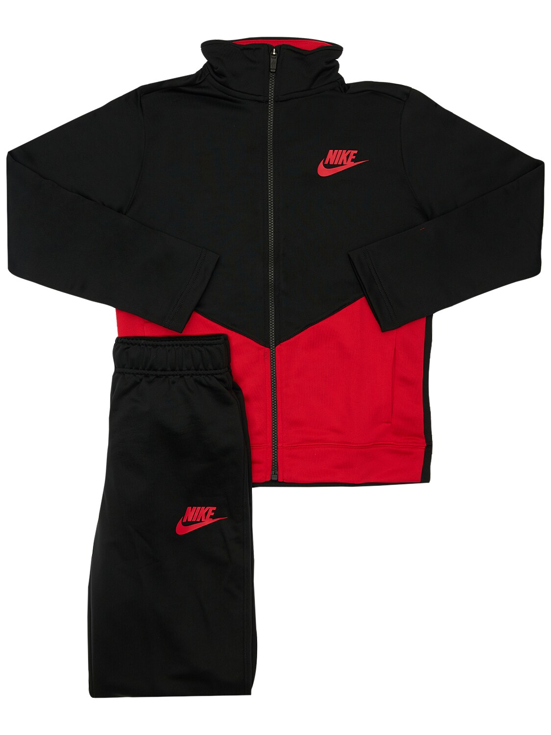 Nike Babies' Logo Tech Tracksuit In Black,red