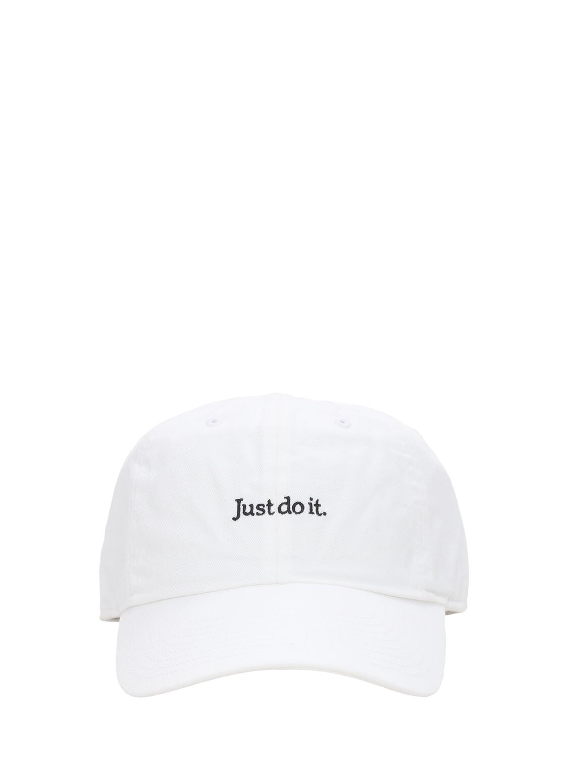 Nike Just Do It Washed Cotton Cap In White