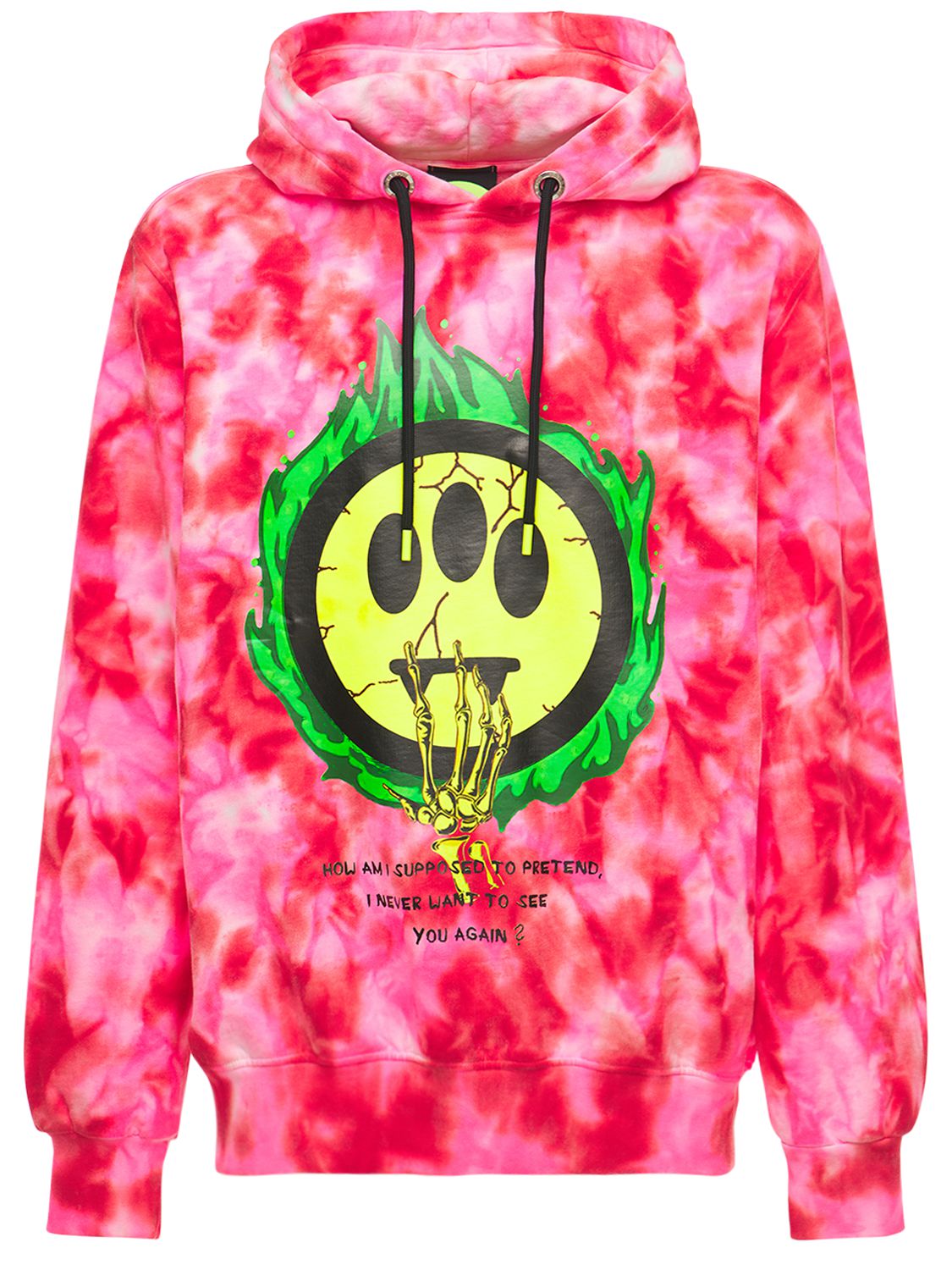 Baumwoll-hoodie Mit Tie-dye-färbung