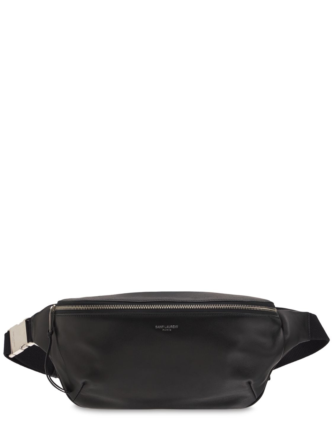 Saint Laurent Ysl Leather Belt Bag In 黑色