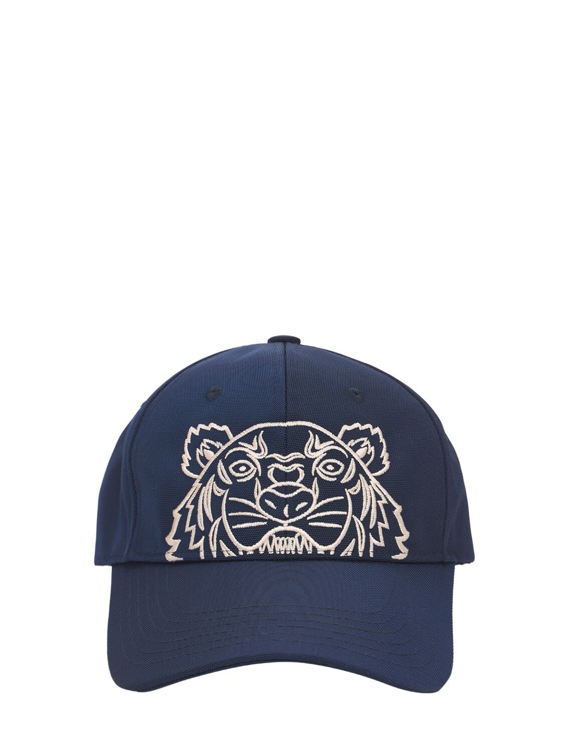 Kenzo Tiger Embroidered Techno Canvas Hat In Midnight Blue