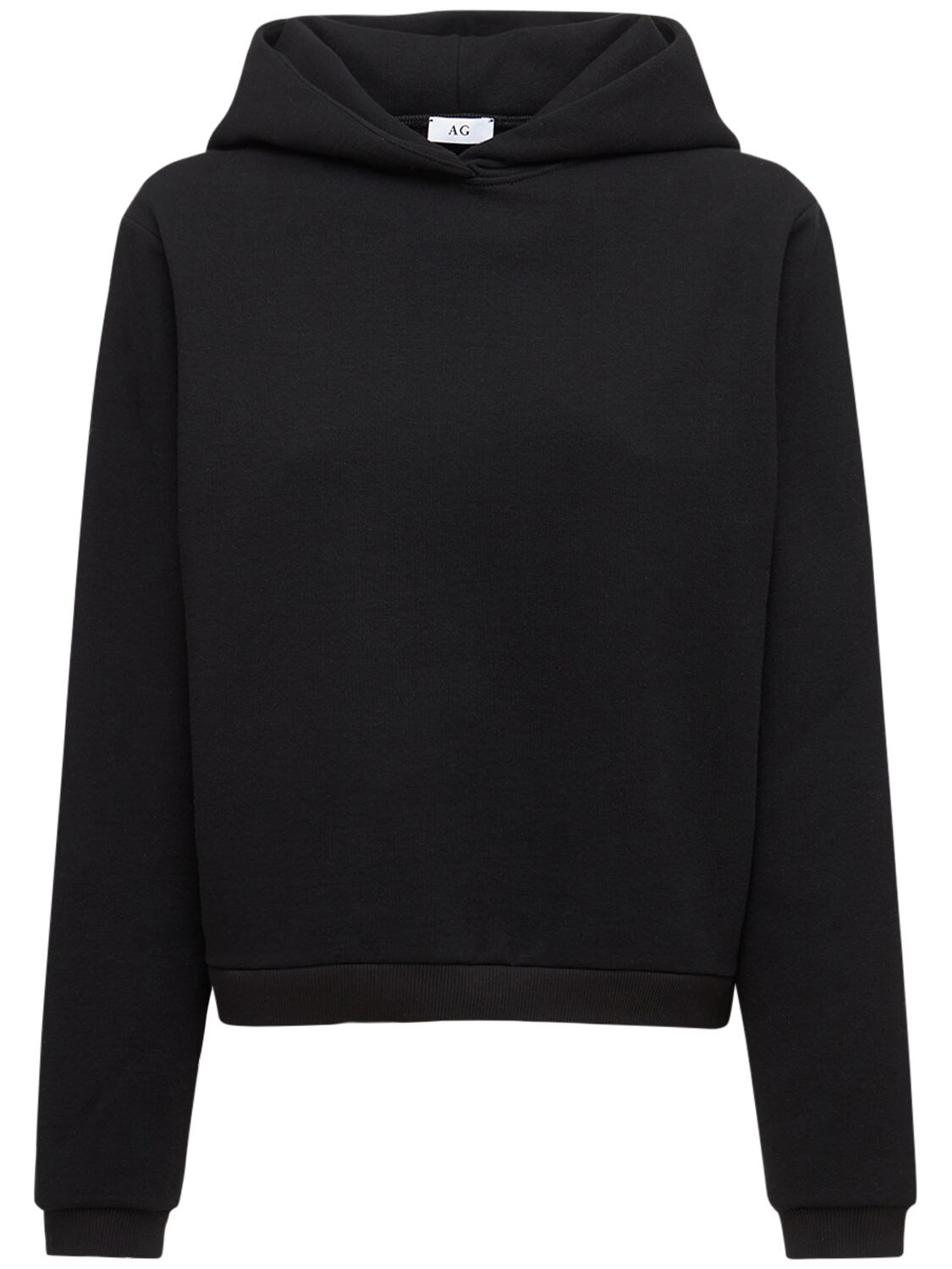 Ag Cotton Sweatshirt Hoodie In Black