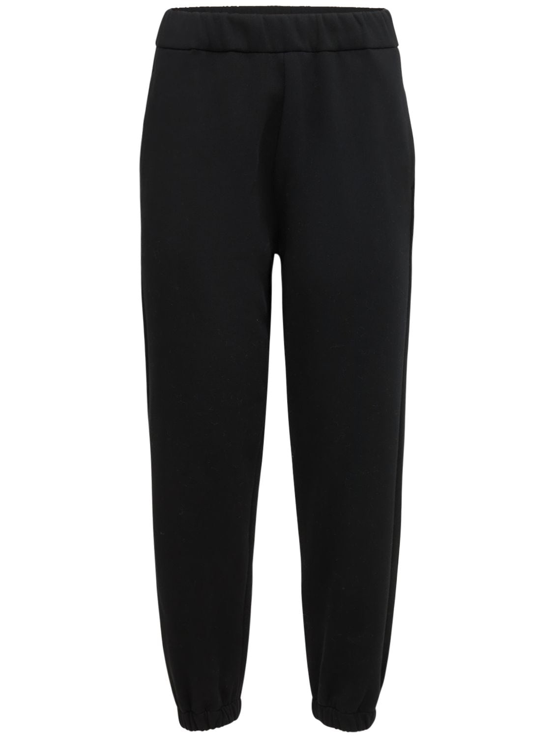 Ag Straight Cotton Sweatpants In Black