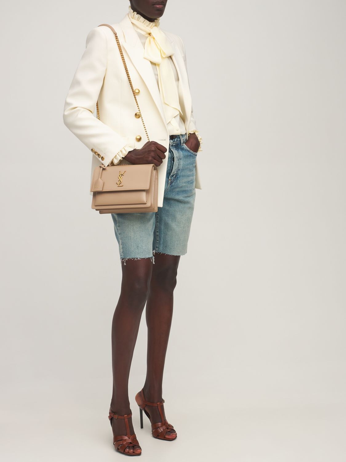 Saint Laurent medium sunset bag #fashionlovers#outfitoftheday