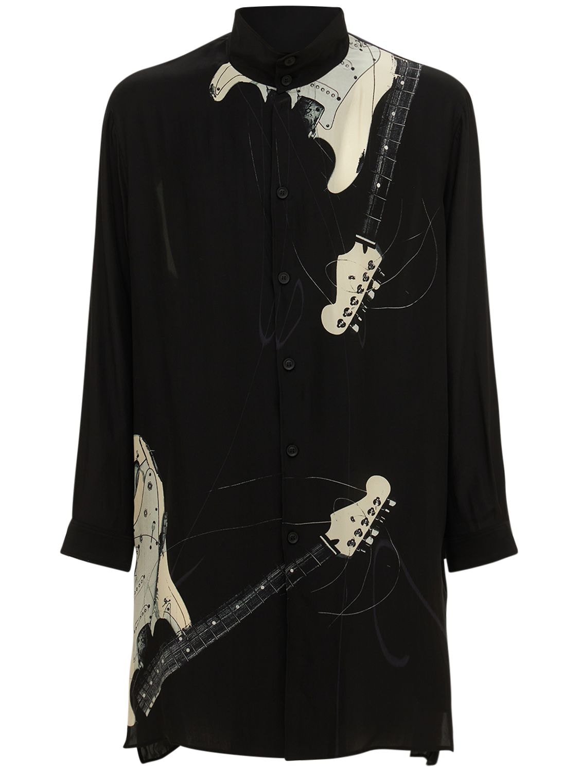 yohji-yamamoto-guitar-print-silk-shirt-black-luisaviaroma