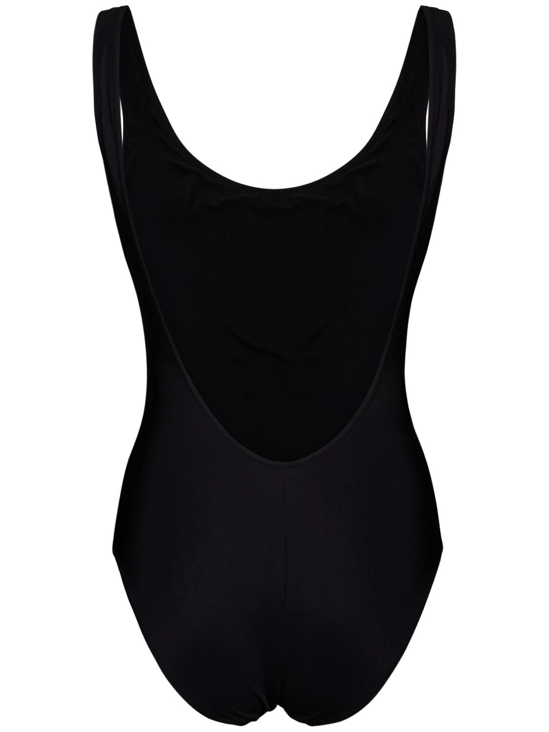 Shop Dolce & Gabbana Logo One Piece Swimsuit In Black