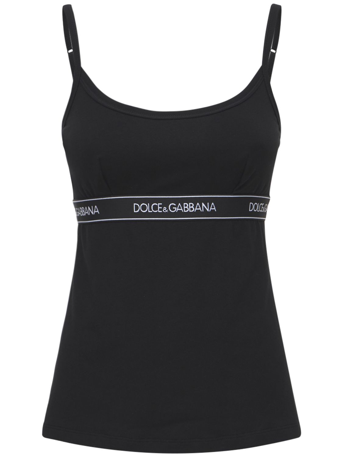 Camisole-oberteil Aus Baumwolljersey