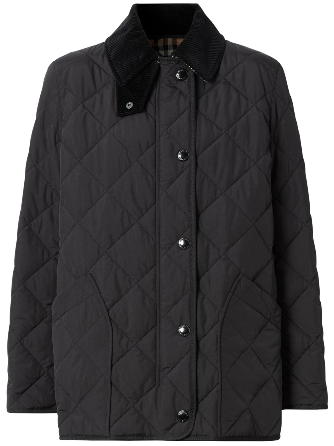 Shop Burberry Cotswold Quilted Nylon Jacket In Schwarz