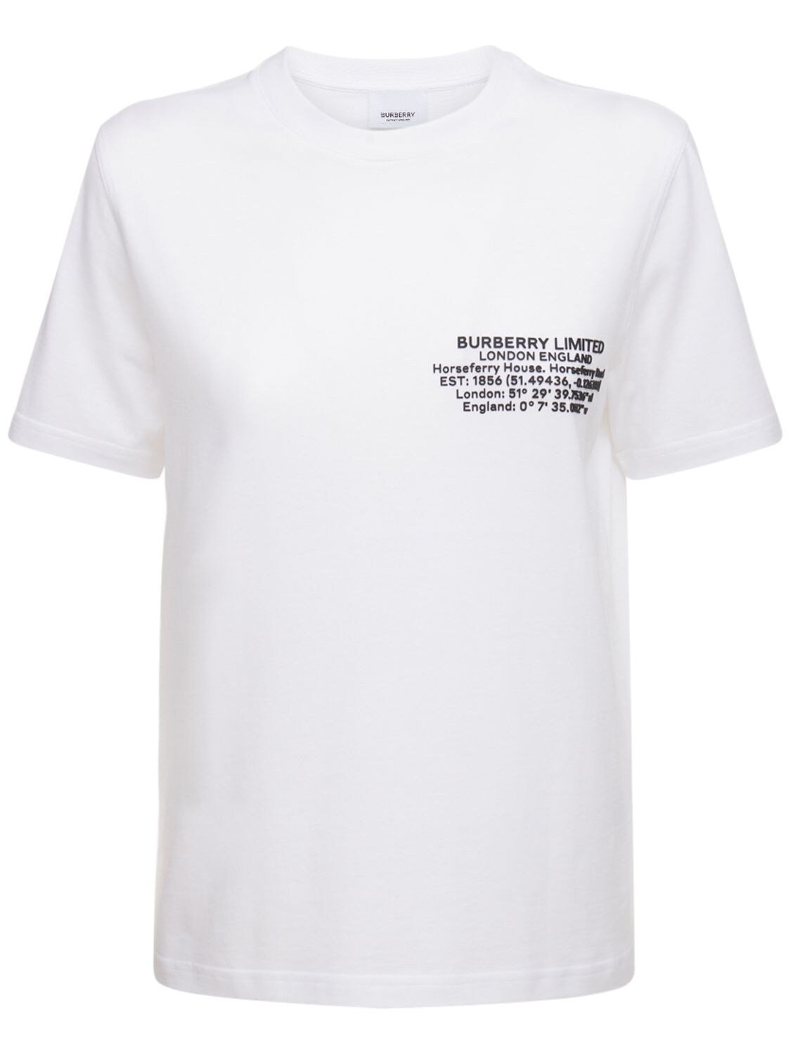 BURBERRY “JEMMA”棉质平纹针织T恤,74I040118-QTE0NJQ1