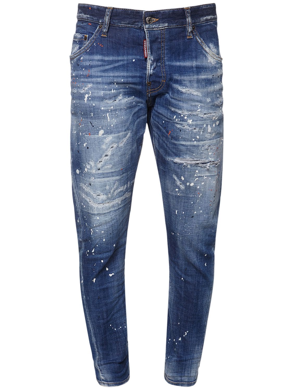 16.5cm Sexy Twist Cotton Denim Jeans