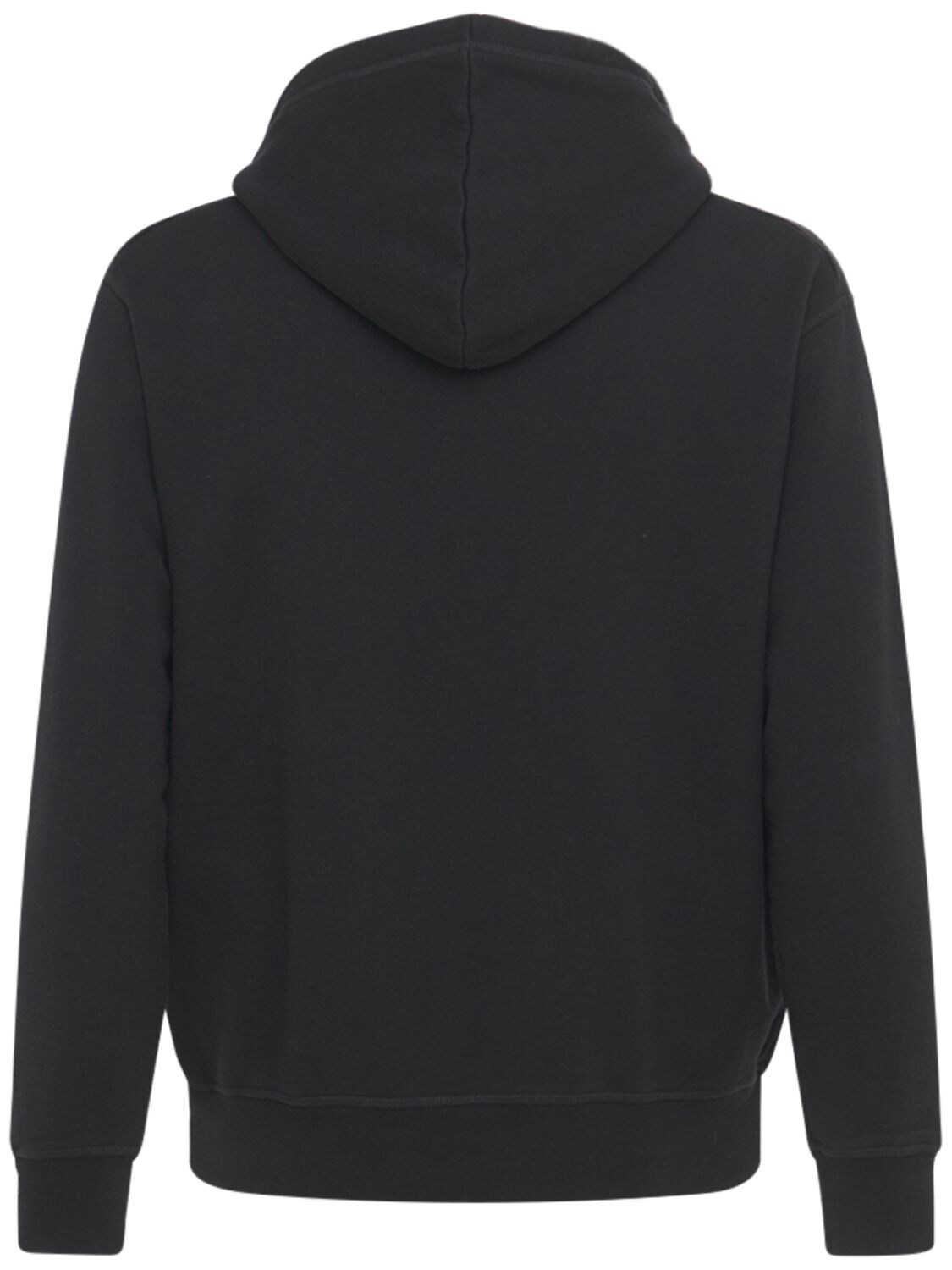 Shop Dsquared2 Ceresio 9 Print Cotton Jersey Hoodie In Black