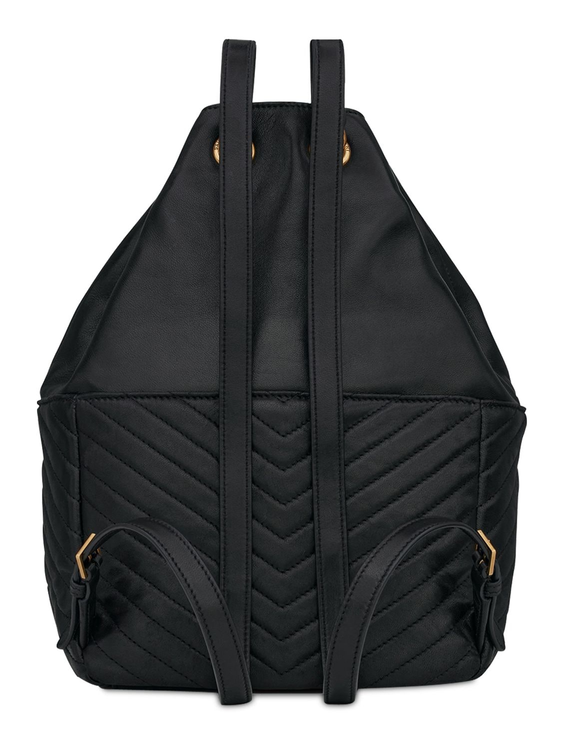 Shop Saint Laurent Joe Leather Backpack In Black