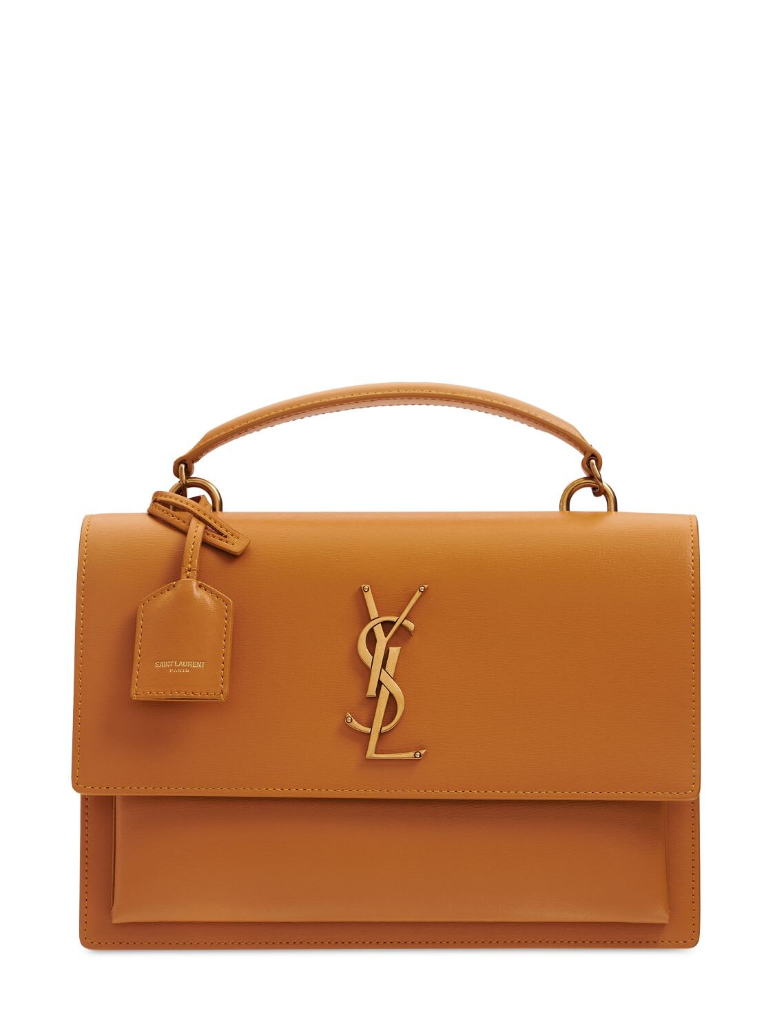 SAINT LAURENT Calfskin Medium Monogram Sunset Cheddar 1198736