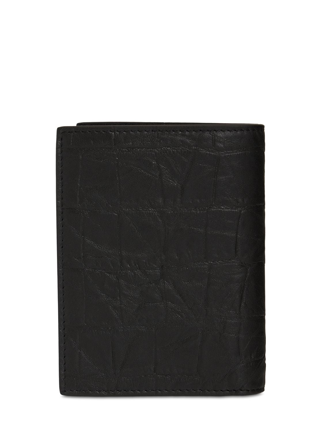 Ysl croc embossed leather wallet - Saint Laurent - Men | Luisaviaroma
