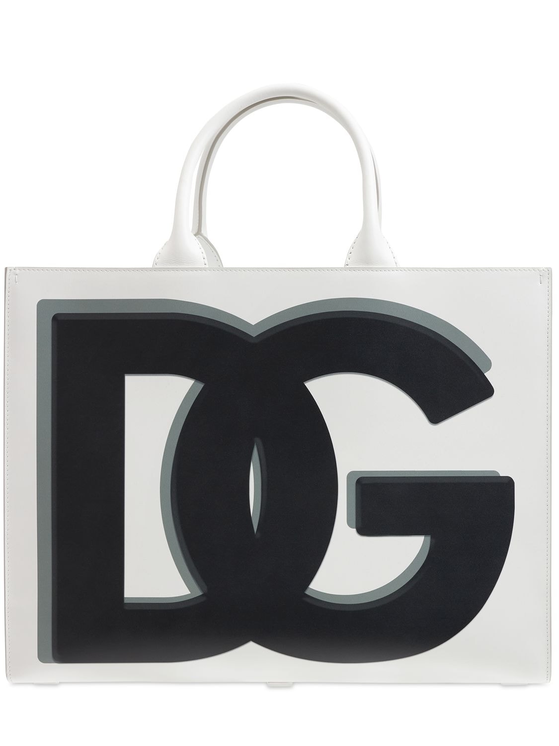Dg Daily Print Leather Tote Bag