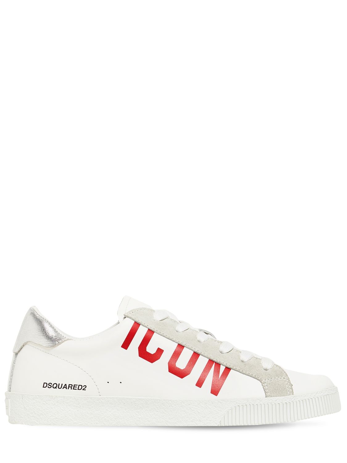 Image of 20mm Icon Leather & Suede Sneakers
