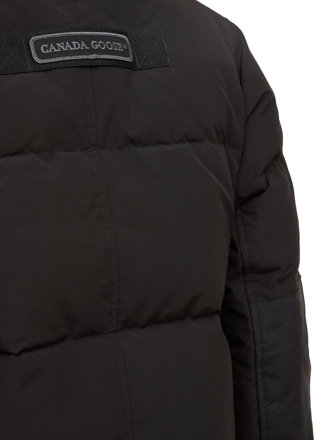 Shop Canada Goose Black Label Aldridge Nylon Down Jacket