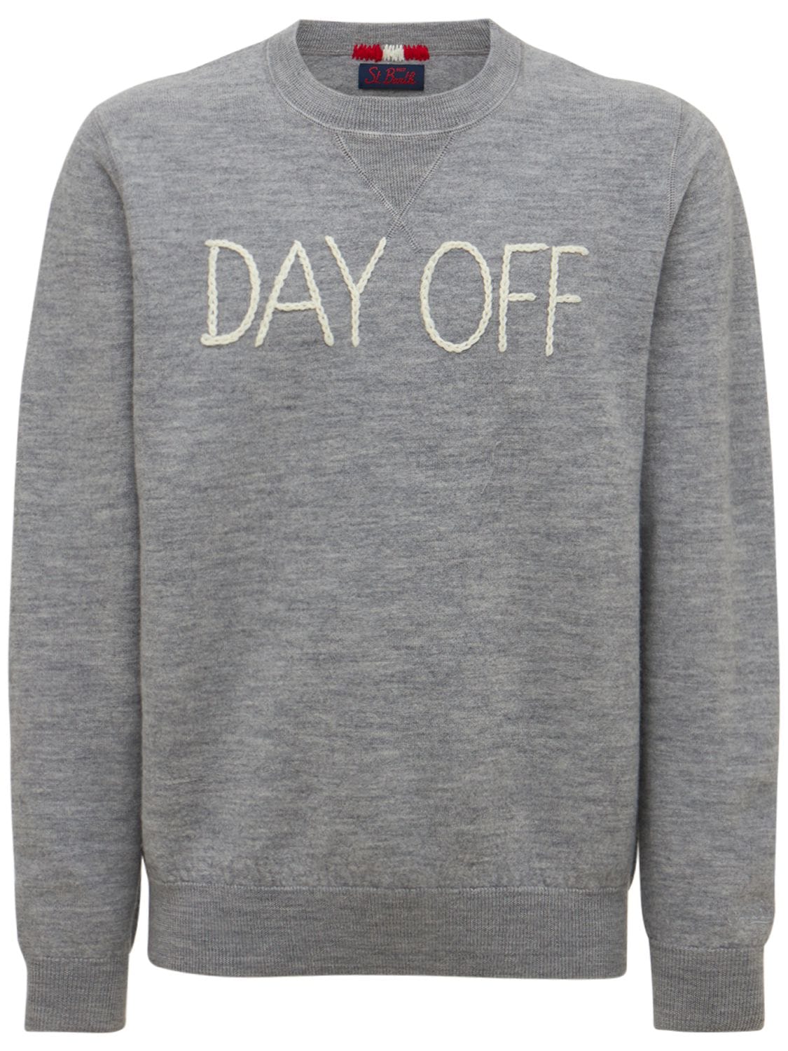 Day Off Embroidered Wool Knit Sweater