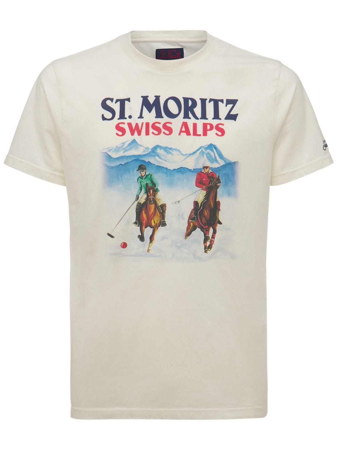 T-shirt St. Moritz In Jersey Di Cotone Con Stampa
