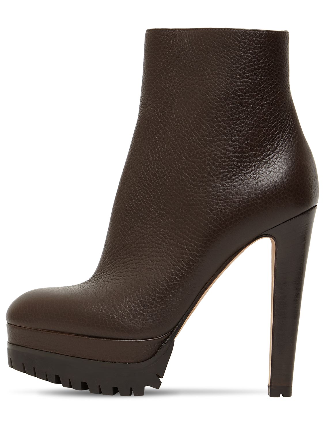 Sergio Rossi 130mm Shana Platform Leather Boots In Black ModeSens