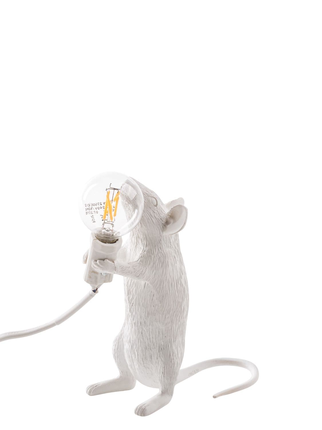 Shop Seletti Standing Mouse Lamp In White