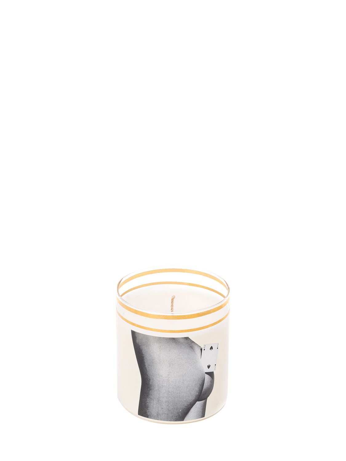 Seletti Two Of Spades Scented Candle In Transparent