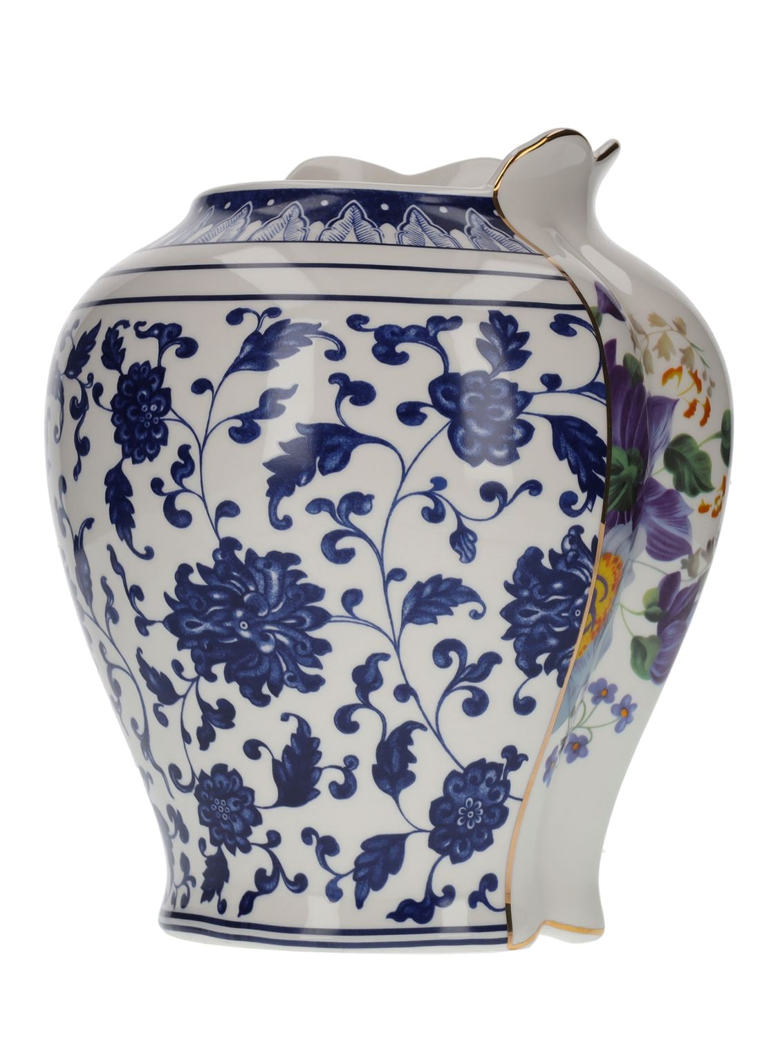 Shop Seletti Hybrid Melania Bone China Vase In Multicolor