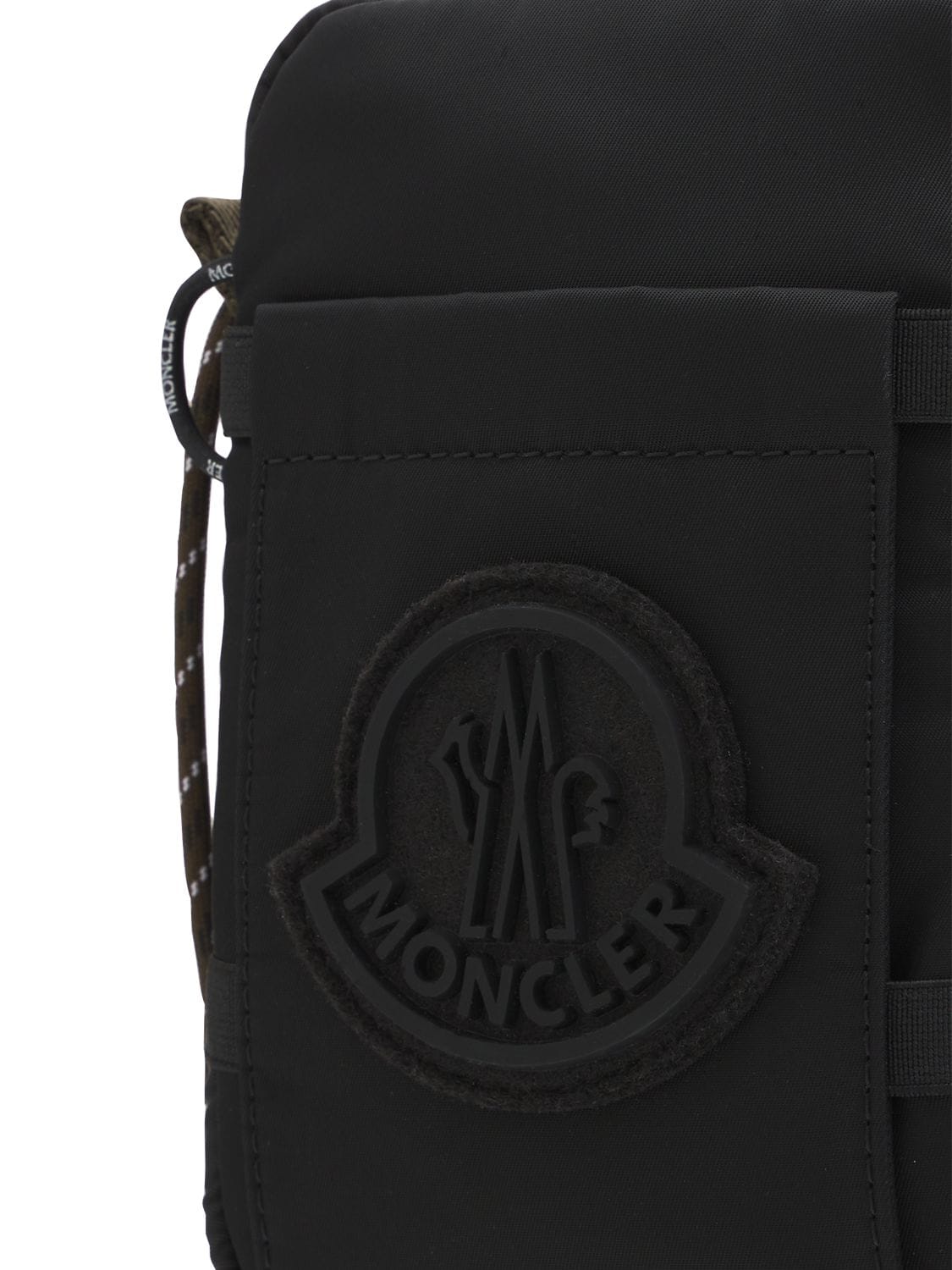 Moncler Extreme Nylon Drill Crossbody Bag In Black | ModeSens